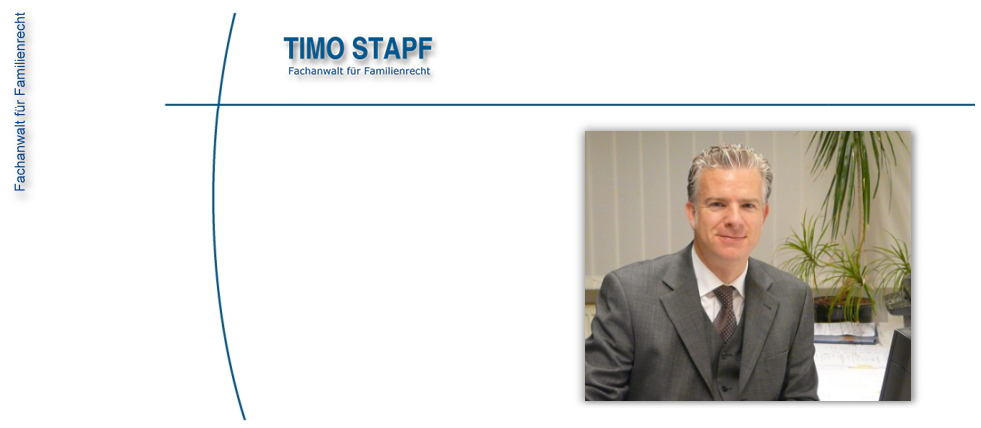 Rechtsanwalt Timo Stapf, Fachanwalt für Familienrecht